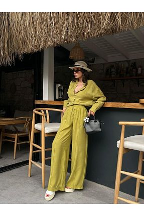 شلوار سبز زنانه بافتنی minaaise - کد 921595729