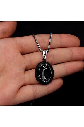 گردنبند نقره مشکی زنانه 925 عیار mikro silver - کد 903956704