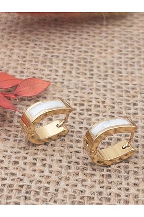 گوشواره استیل (فولاد) زرد زنانه استیل (فولاد) Siya Silver - کد 921598438