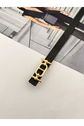 کمربند مشکی زنانه چرم مصنوعی MODAM HİFA - کد 921604423