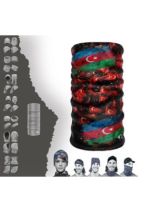 باندانا فیروزه ای پلی استر e-Taktik - کد 111686356