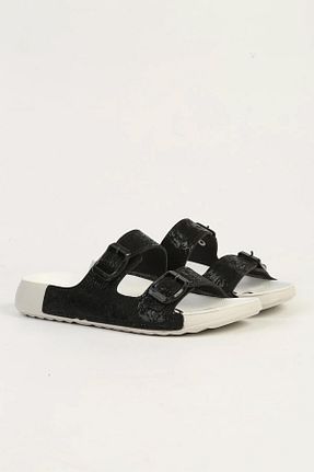 دمپائی مشکی بچه گانه چرم مصنوعی Benetton - کد 921611691
