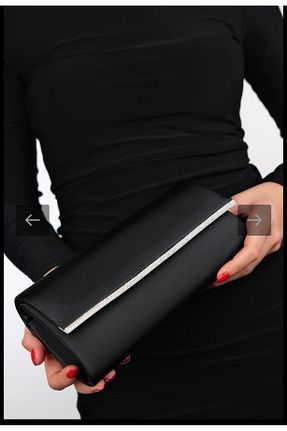کیف مجلسی مشکی زنانه پارچه ای eflanmoda - کد 921584680