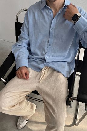 شلوار بژ مردانه پارچه yung - کد 921621594