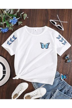 تیشرت سفید بچه گانه Relaxed Topçu - کد 829835595