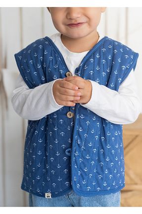جلیقه آبی بچه گانه تنگ Kirazkids - کد 780248581