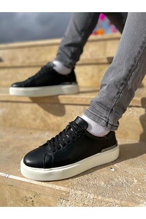 کفش کژوال مشکی مردانه چرم خالص MODA - کد 921630257