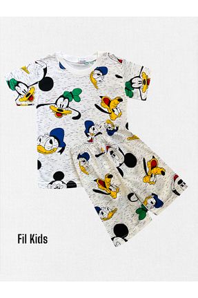 ست لباس راحتی سفید بچه گانه طرح دار Fil Kids - کد 921631329