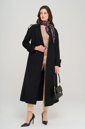 ترنچکت حجاب مشکی زنانه پلی استر Olcay - کد 904236775