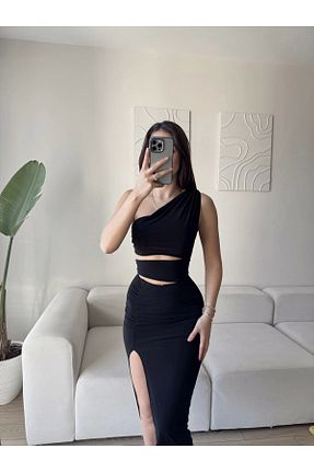 لباس رنگی زنانه بافتنی Zoom Butik - کد 921441545