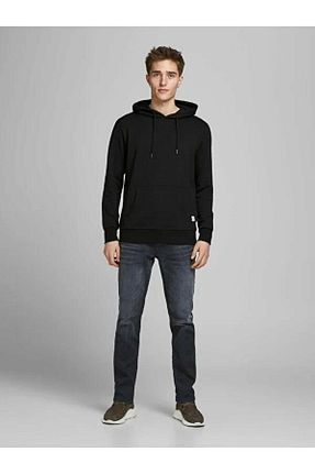 سوئیشرت مشکی مردانه ساده Jack & Jones - کد 764019827