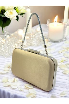 کیف مجلسی بژ زنانه پارچه ای Biçanta - کد 921645508