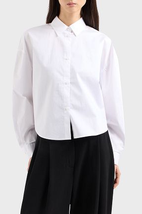 پیراهن سفید زنانه رگولار Armani Exchange - کد 922372495