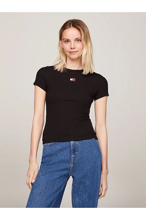تیشرت مشکی زنانه رگولار Tommy Hilfiger - کد 832530334