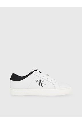 کفش اسنیکر سفید زنانه چرم اصل Calvin Klein - کد 844126448