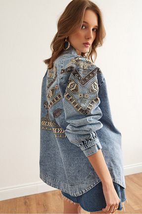 کت بنفش زنانه رگولار Olalook - کد 921280476
