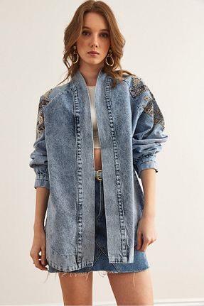 کت بنفش زنانه رگولار Olalook - کد 921280476