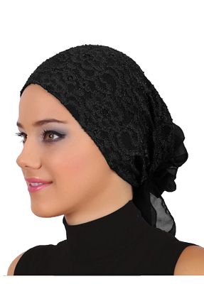 کلاه شنای حجاب مشکی زنانه fidan bone - کد 68964814