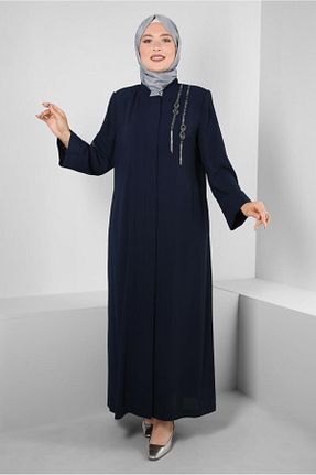 کلاه و ابایا سرمه ای زنانه پلی استر Alvina - کد 803518745