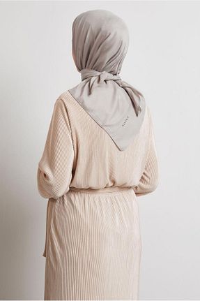 روسری بژ پلی استر Alvina - کد 921656095