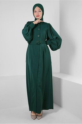 کلاه و ابایا سبز زنانه پلی استر Alvina - کد 799160840
