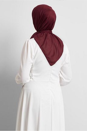 روسری زرشکی پلی استر Alvina - کد 921656086