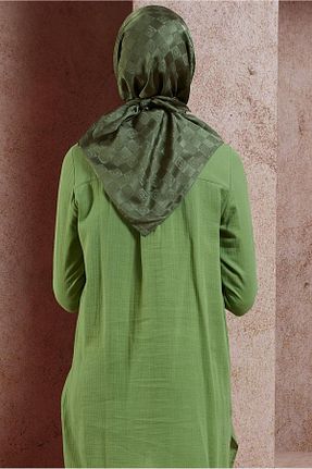 روسری خاکی پلی استر Alvina - کد 854830033