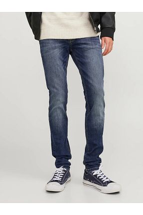 شلوار جین آبی مردانه پاچه لوله تفنگی Jack & Jones - کد 921656248