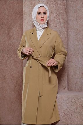کت حجاب قهوه ای زنانه رگولار Alvina - کد 817490414
