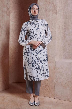 تونیک حجاب مشکی زنانه پلی استر Alvina - کد 839397994