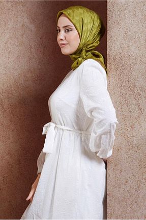 روسری سبز پلی استر Alvina - کد 857789572