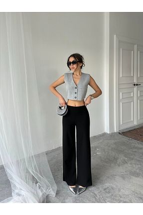 شلوار مشکی زنانه لیکرا NOA LİNE - کد 921657125