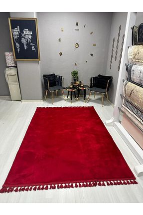 فرش قرمز قابل شستشو Bordo Halı - کد 789712832