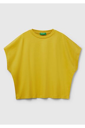 تیشرت زرد زنانه رگولار United Colors of Benetton - کد 921666225