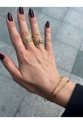 دستبند استیل (فولاد) زرد استیل (فولاد) Hoop jewelery - کد 921666255