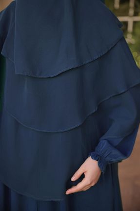 کلاه و ابایا سرمه ای زنانه پنبه ای Nissra - کد 921665642
