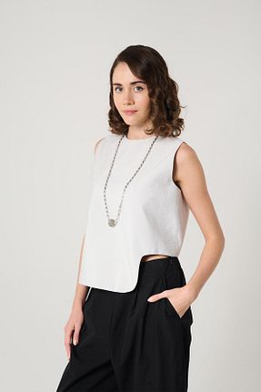 بلوز بژ زنانه ساده ZYRAH - کد 900651438