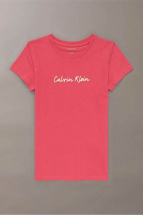 تیشرت صورتی زنانه رگولار Calvin Klein - کد 922386127