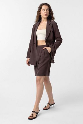 شلوارک و برمودا قهوه ای زنانه فاق بلند Antioch - کد 921674865