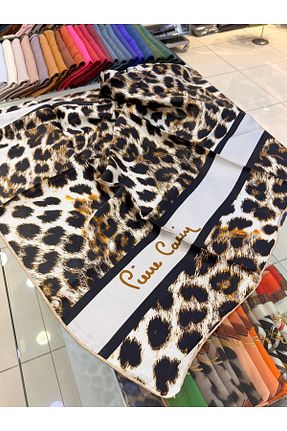 روسری مشکی کرپ ساتن ابریشم Pierre Cardin - کد 921678205