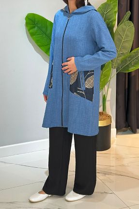 ست بالاتنه و پائین تنه حجاب سرمه ای زنانه رگولار REMSA - کد 921680939