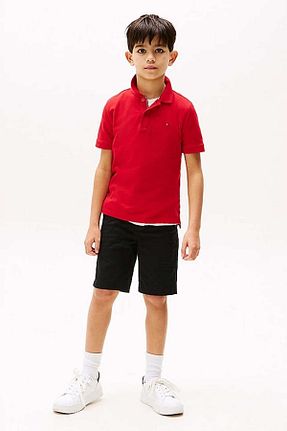 پولوشرت قرمز بچه گانه پنبه ای Tommy Hilfiger - کد 922386293