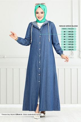 کلاه و ابایا آبی زنانه پنبه پلی استر ModaMerve - کد 899271577