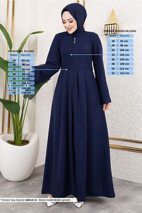 کلاه و ابایا سرمه ای زنانه بافتنی ModaMerve - کد 904914904