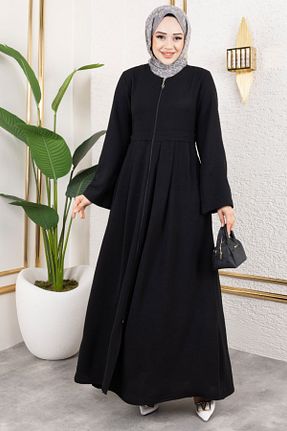 کلاه و ابایا مشکی زنانه بافتنی ModaMerve - کد 904914331