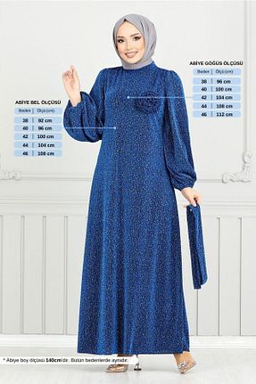 لباس مجلسی حجاب سرمه ای زنانه یقه دوچرخه ModaMerve - کد 897840897