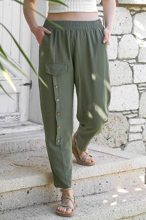 شلوار خاکی زنانه بافتنی Chiccy - کد 921687297