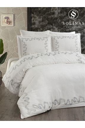 روتختی دونفره بژ پنبه - ساتن Solinas Collection - کد 837341545