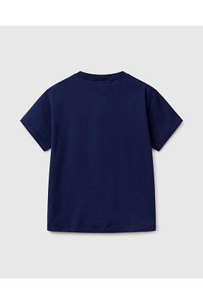 تیشرت سرمه ای بچه گانه رگولار United Colors of Benetton - کد 902804789