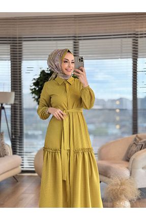 لباس حجاب سبز کلوش ALANURMODA - کد 921712565